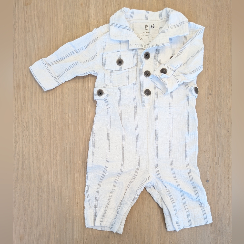 Banana Republic Kids White Striped Bodysuit